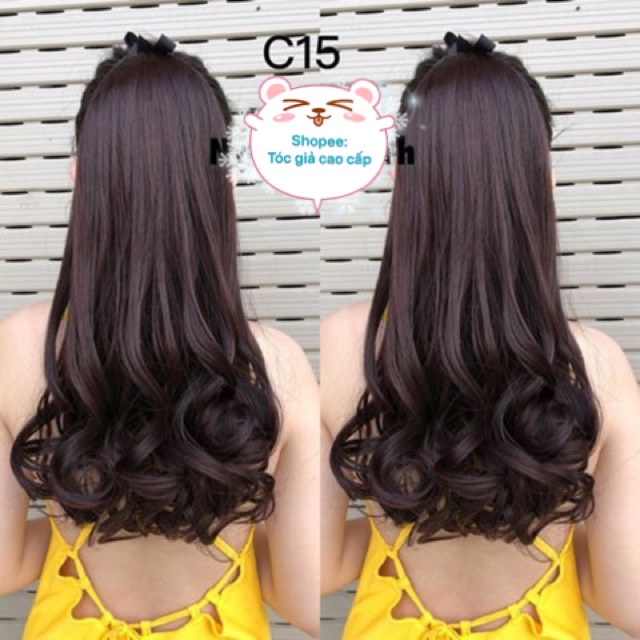 Tóc giả nữ đẹp ❤️FREESHIP❤️ Tóc cột xoăn đuôi 60cm