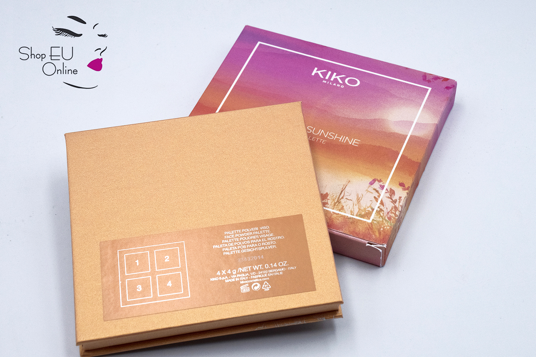 Bảng phấn má & highlight Kiko - TUSCAN SUNSHINE FACE PALETTE