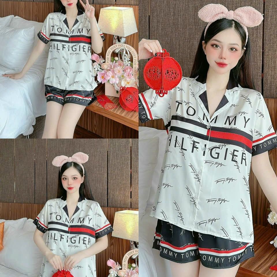 Sét bộ satin lụa hoạ tiết cao cấp siêu sang.