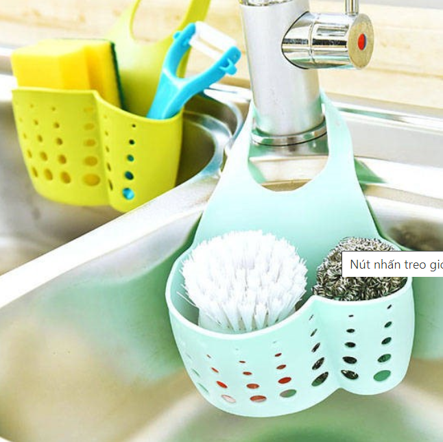 [HCM]Giỏ đựng đồ rửa bát có móc treo đa năng
