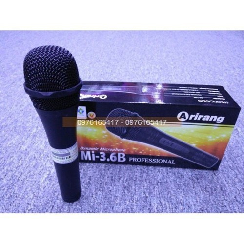Micro dây arirang mi-3.6b dây dài hơn 4m, micro karaoke - mrphukien