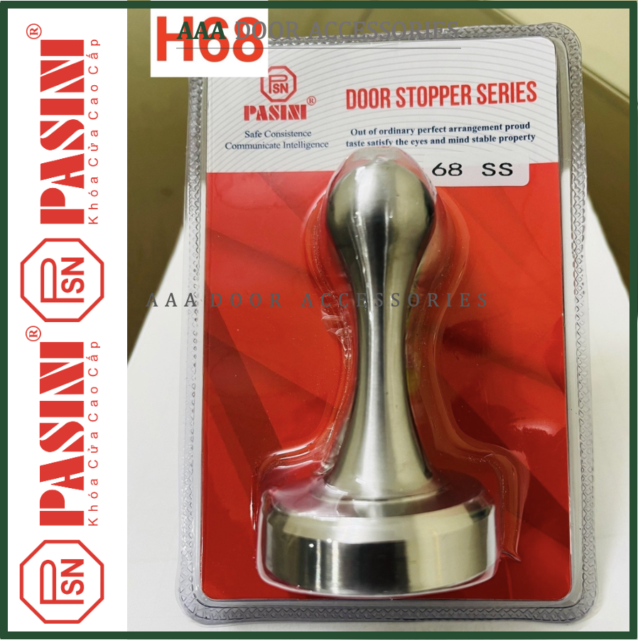 Hít cửa chống va đập inox - chặn cửa nam châm pasini