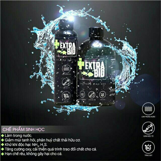 Men Vi Sinh cao cấp EXTRA BIO 1000ml cho cá cảnh, thủy sinh