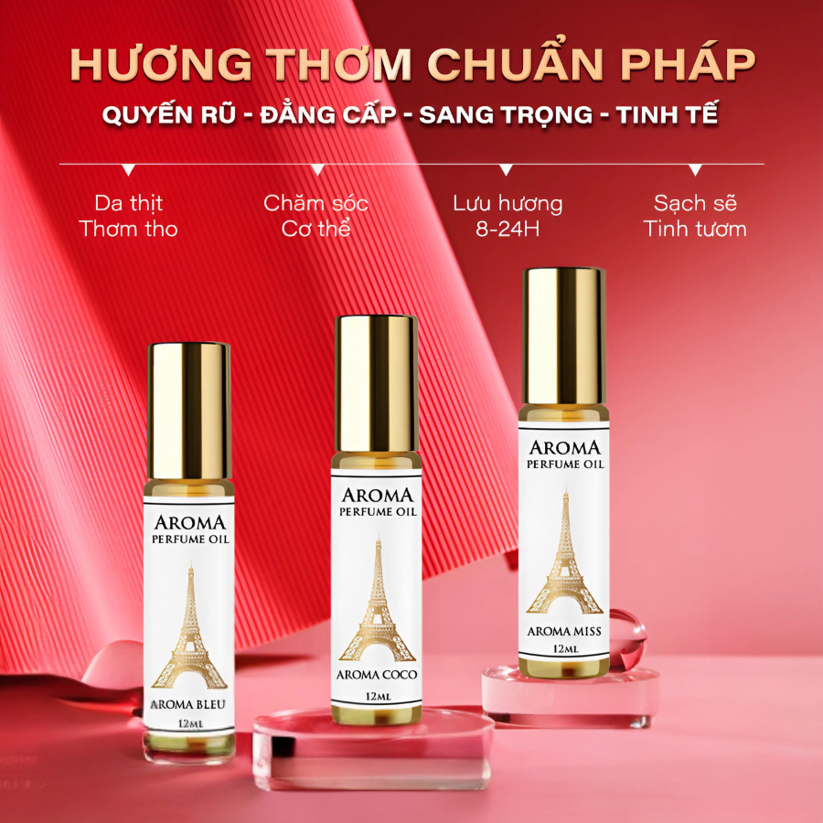 Tinh dầu nước hoa Pháp 12ml AROMA EROS M