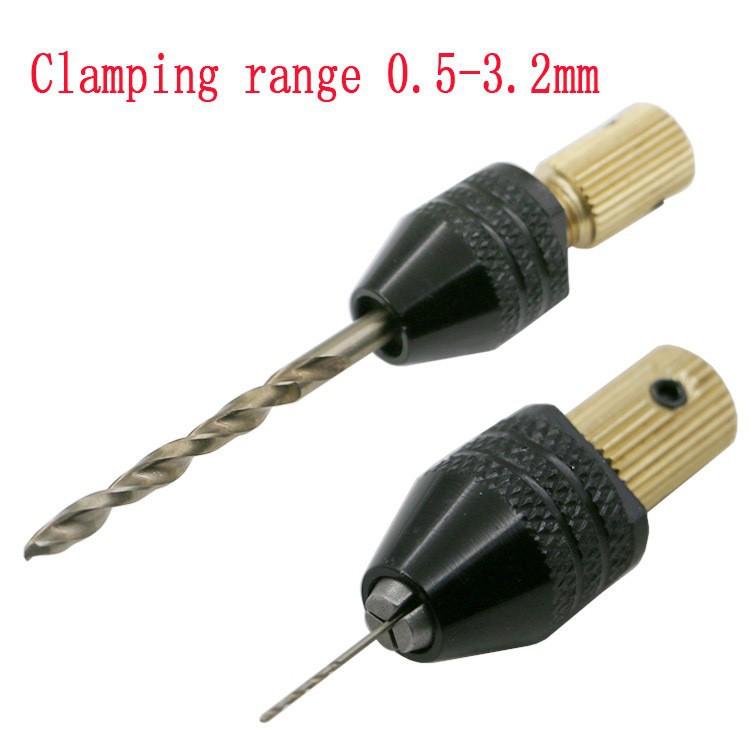 Đầu kẹp mũi khoan cho Motor trục 2mm đen