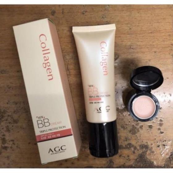Kem nền bb cream collagen + kem che khuyết điểm dạng nén - km027