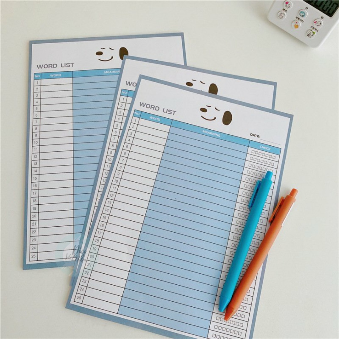 [HCM]GIẤY NOTE Ô/ KẾ HOẠCH SNOOPY