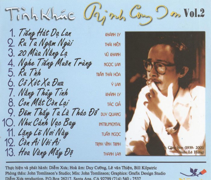 [MDCD] Bộ 4 Đĩa CD Nhạc Trịnh Công Sơn Vol 1234