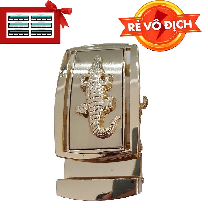 [HCM]Đầu khóa thắt lưng cá sấu RUby Luxury tặng kèm 6 lưỡi dao cạo râu kép trị giá 60.000 đ