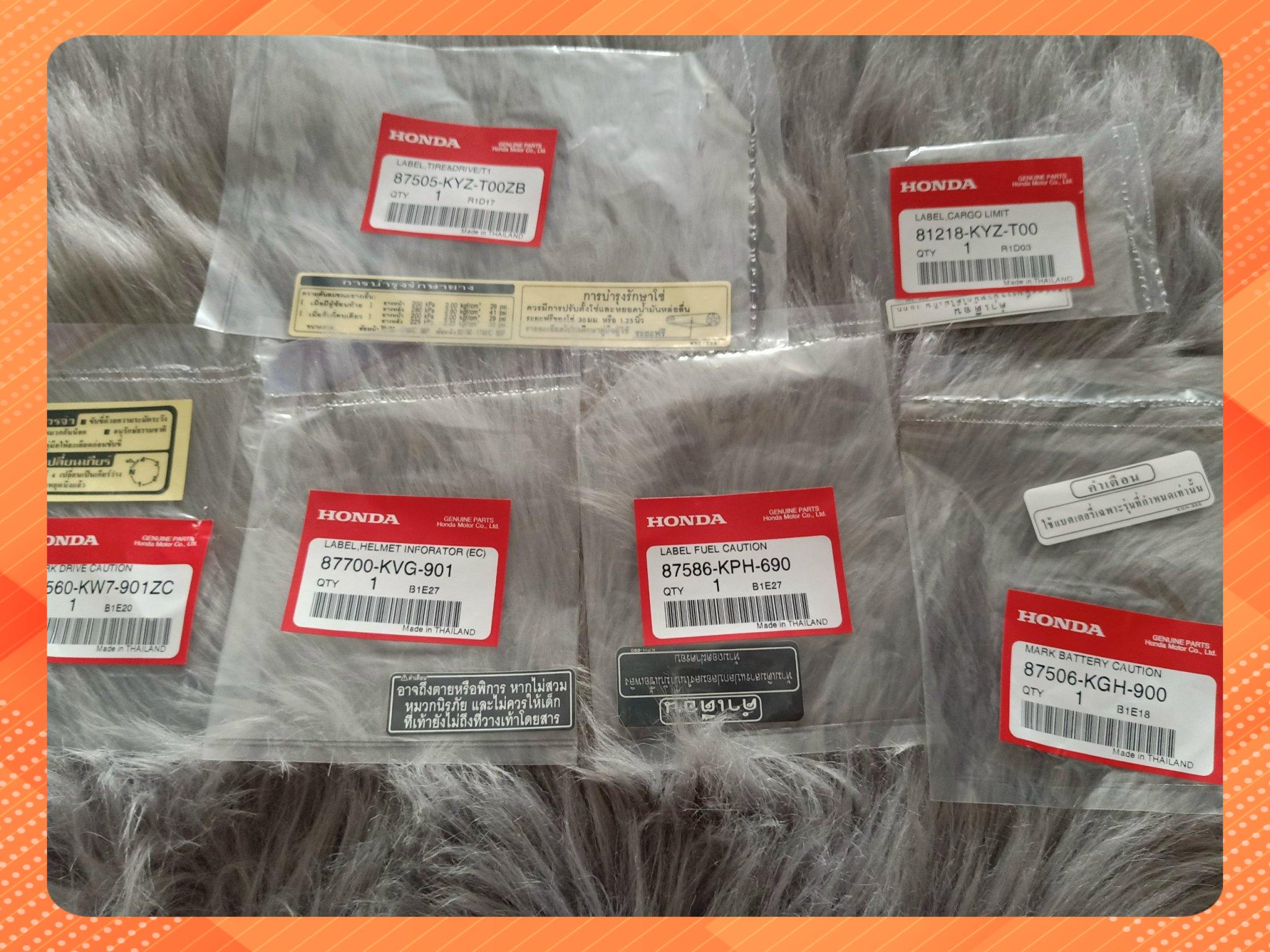 [HCM]Tem Thông số 6 con cho WAVE 125I fuled fu map chính hãng thái lan