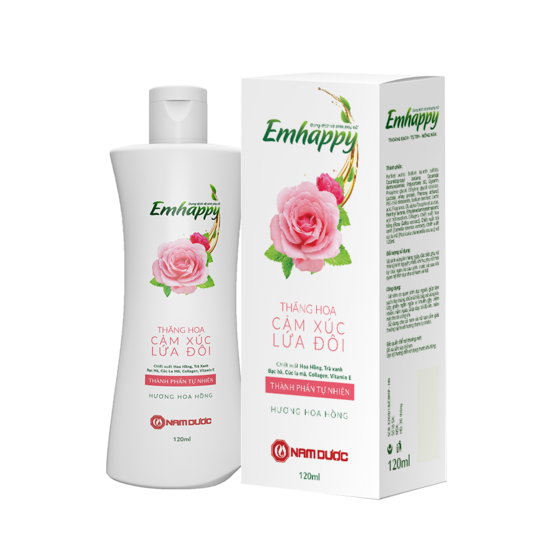 Dung dịch vệ sinh phụ nữ Emhappy (Hương Hoa Quỳnh) chai 120ml