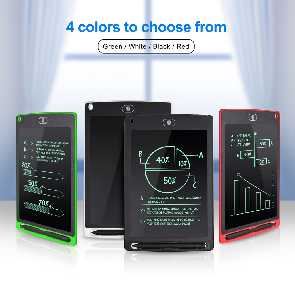 Bảng viết tự xoá-bảng vẽ điện tử LCD-Bảng điện tử thông minh-Bảng tập vẽ Cho Bé 8.5 inch