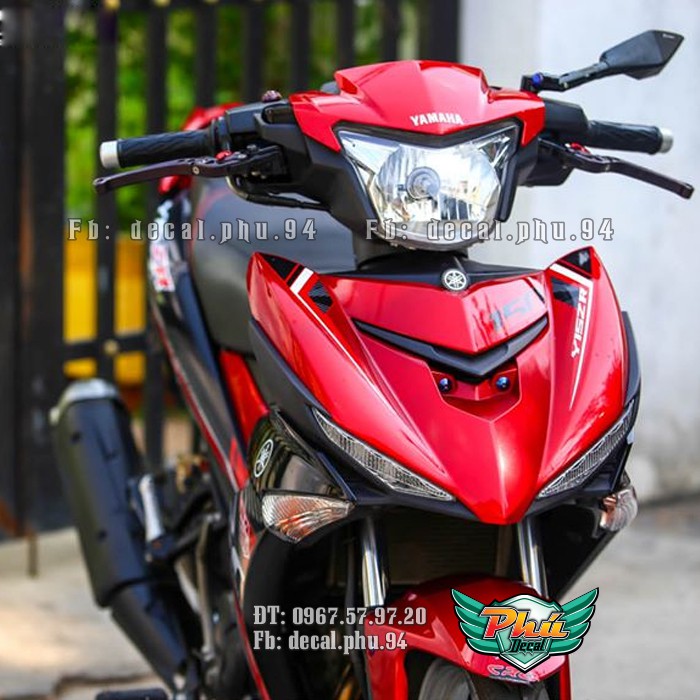 Tem rời EX 150 Đen đỏ Y15 ZR (P)