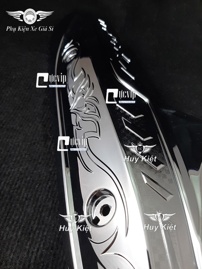 Ốp Pô PCX 2014 - 2017, SH 2012 - 2016. Xi Inox, Mạ Crom MS3192