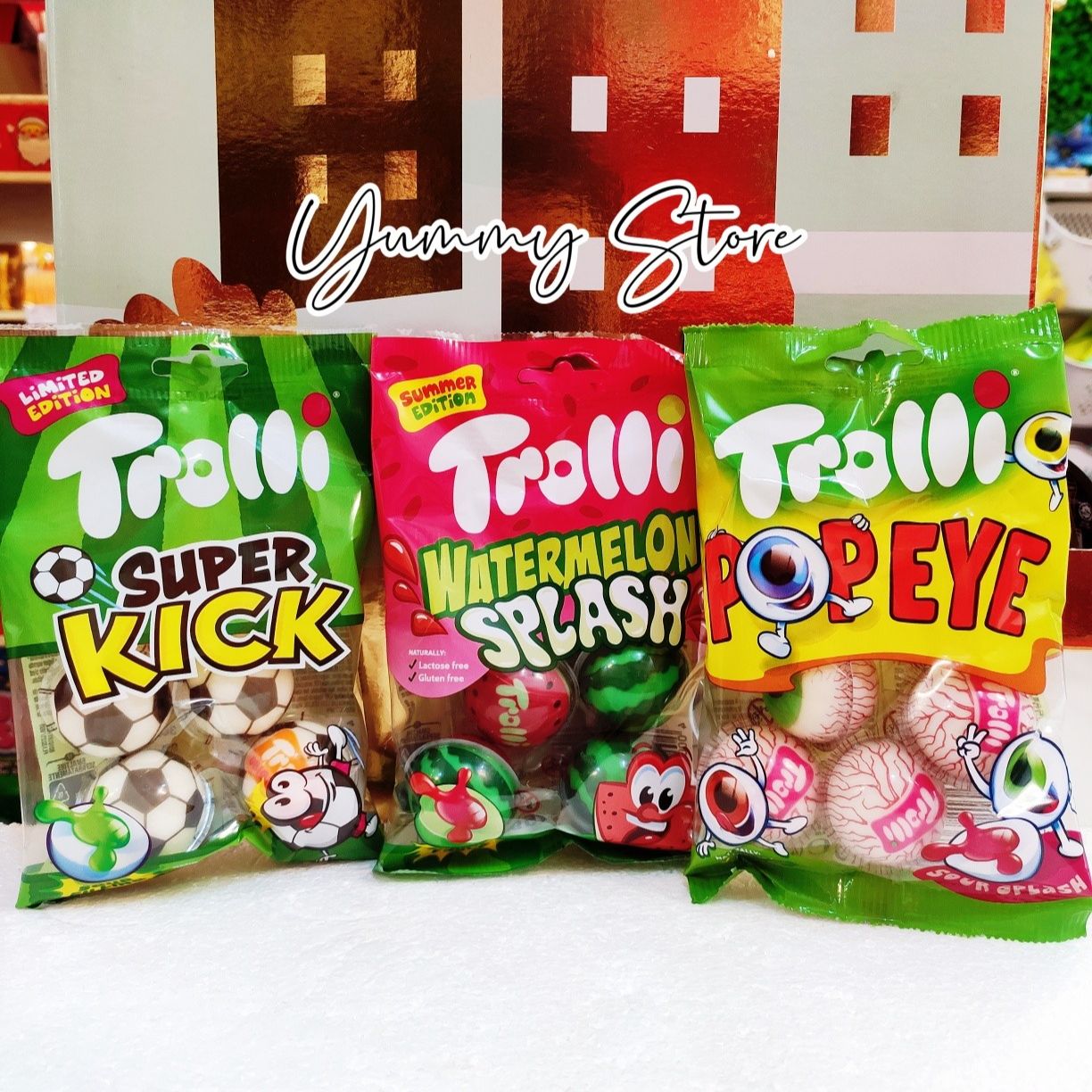 Trolli Kẹo Dẻo Con Mắt Pop Eye & Planet Gluten Free