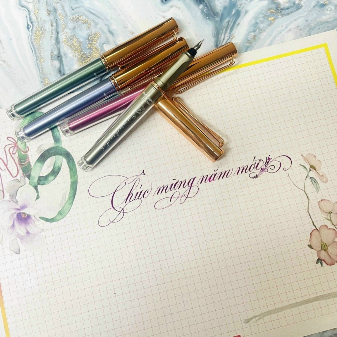 Bút mài Thầy Ánh  SH.084 calligraphy