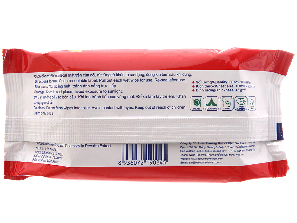 [HCM]Baby Care 30 miếng