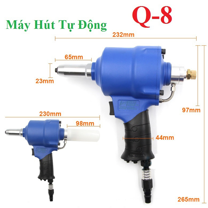 Máy rút đinh tán rive tự hít đinh