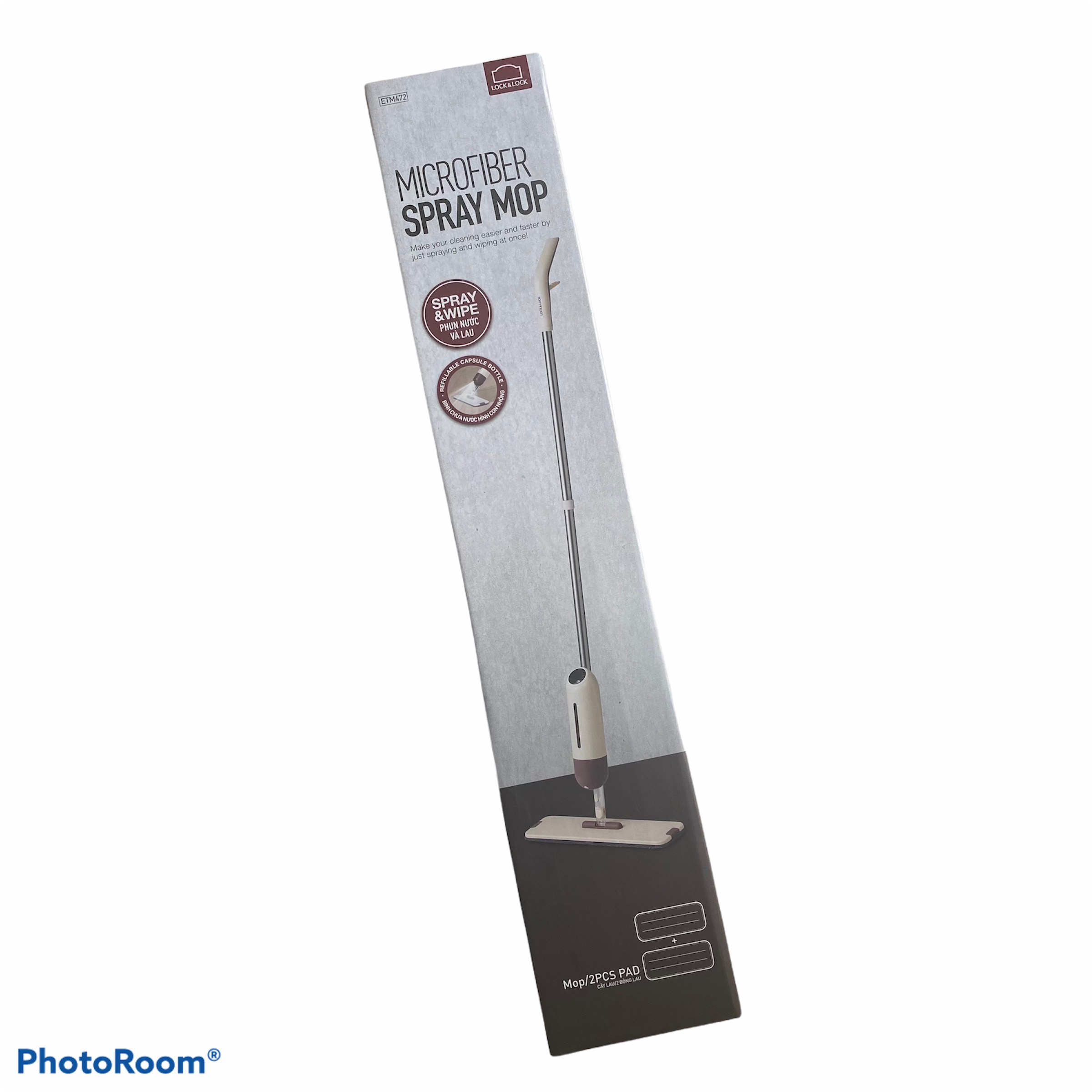 [HCM]CÂY LAU NHÀ DẠNG XỊT NƯỚC LOCK&LOCK - 2 Model: ETM461 & ETM472