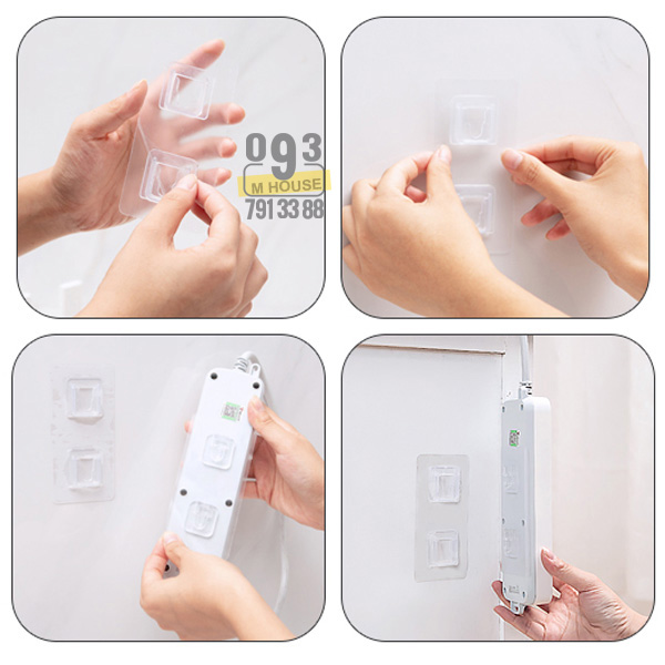 Hanger Socket Fixer Wall Stickers Sockets Wall Mounted Sockets Tow Line Power Strips Router Storage No Trace No Punch