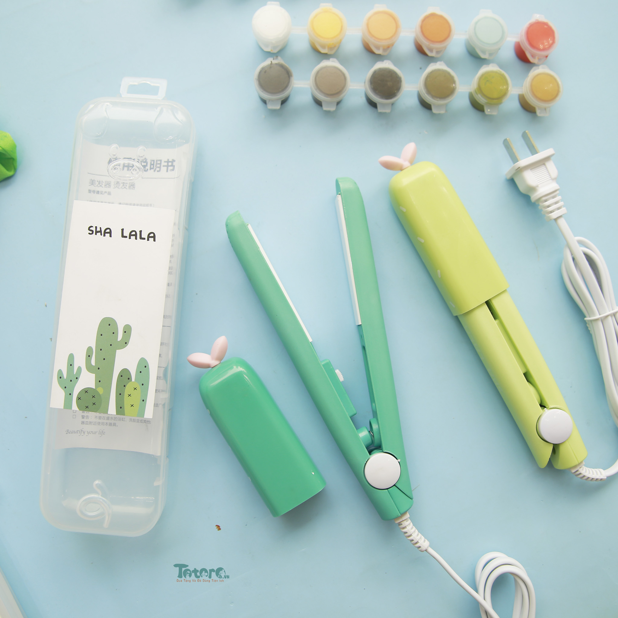 Máy uốn là tóc mini hoạt hình đáng yêu