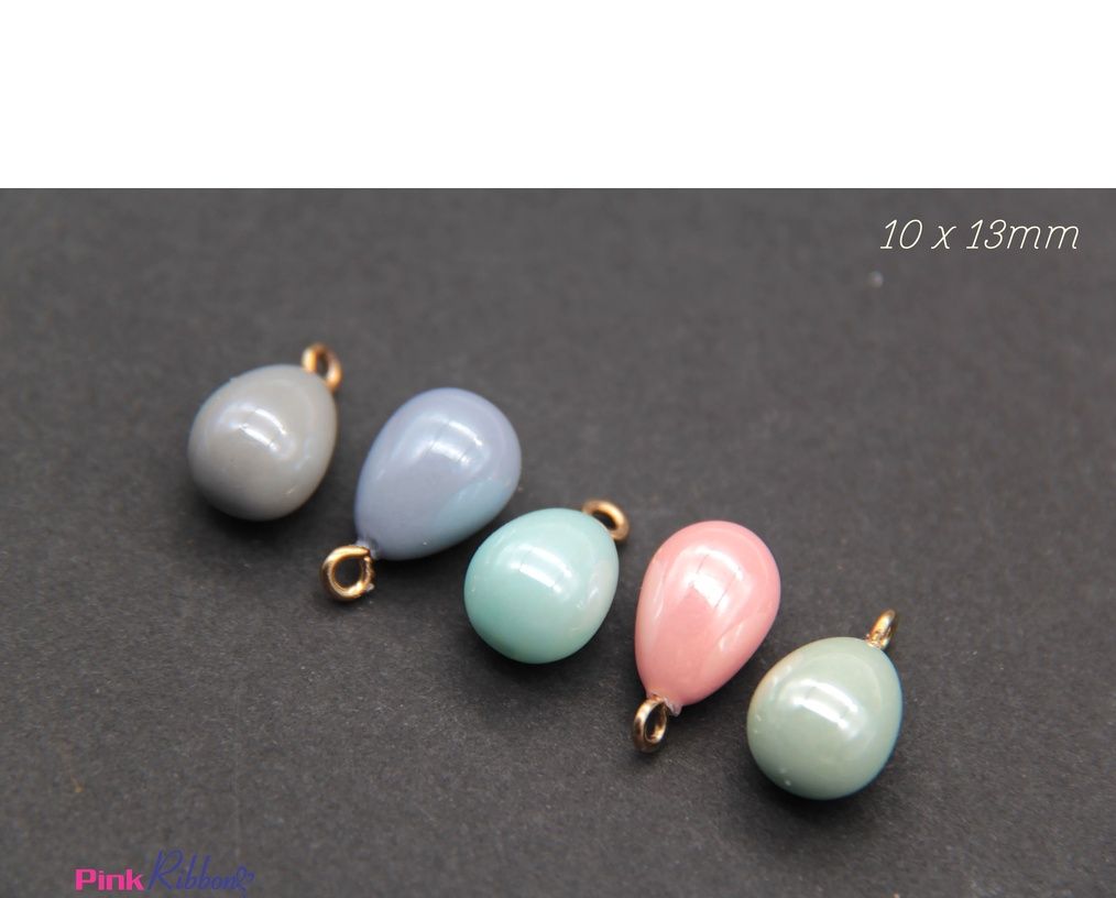 [Set 5c] Hạt  nhựa ánh trai giọt lệ