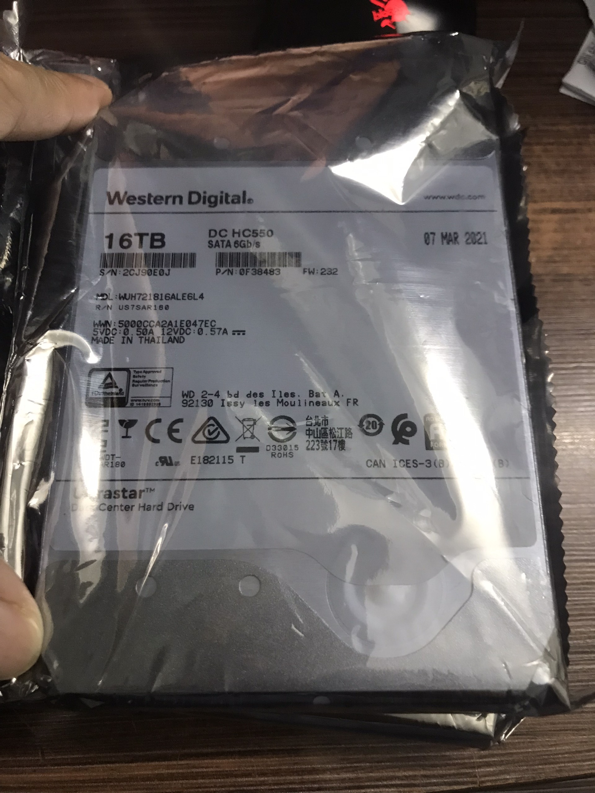 Ổ cứng WD Ultrastar HC550 16TB