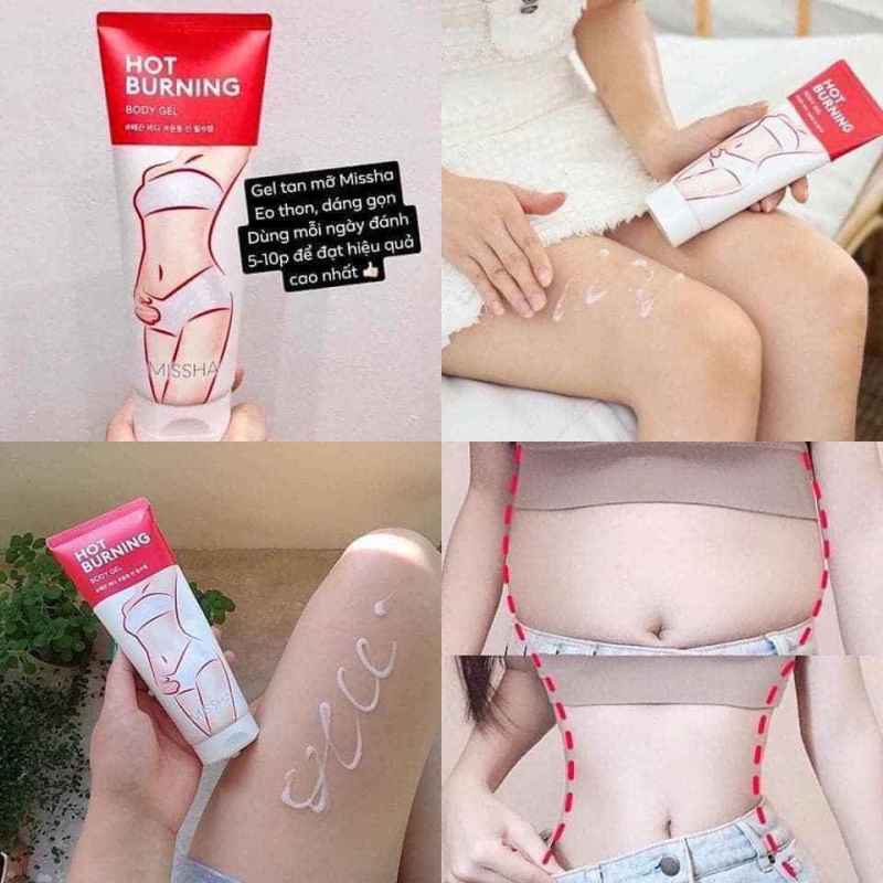 💃🏻 Kem Tan Mỡ #Missha Hot Burning Perfect Body Gel Misaha mẫu mới cao cấp