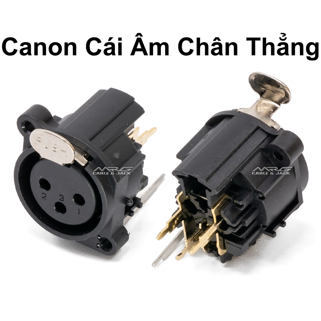 Jack Canon Âm Chân Cong (ổ cắm jack canong xlr) giá 1 chiếc.