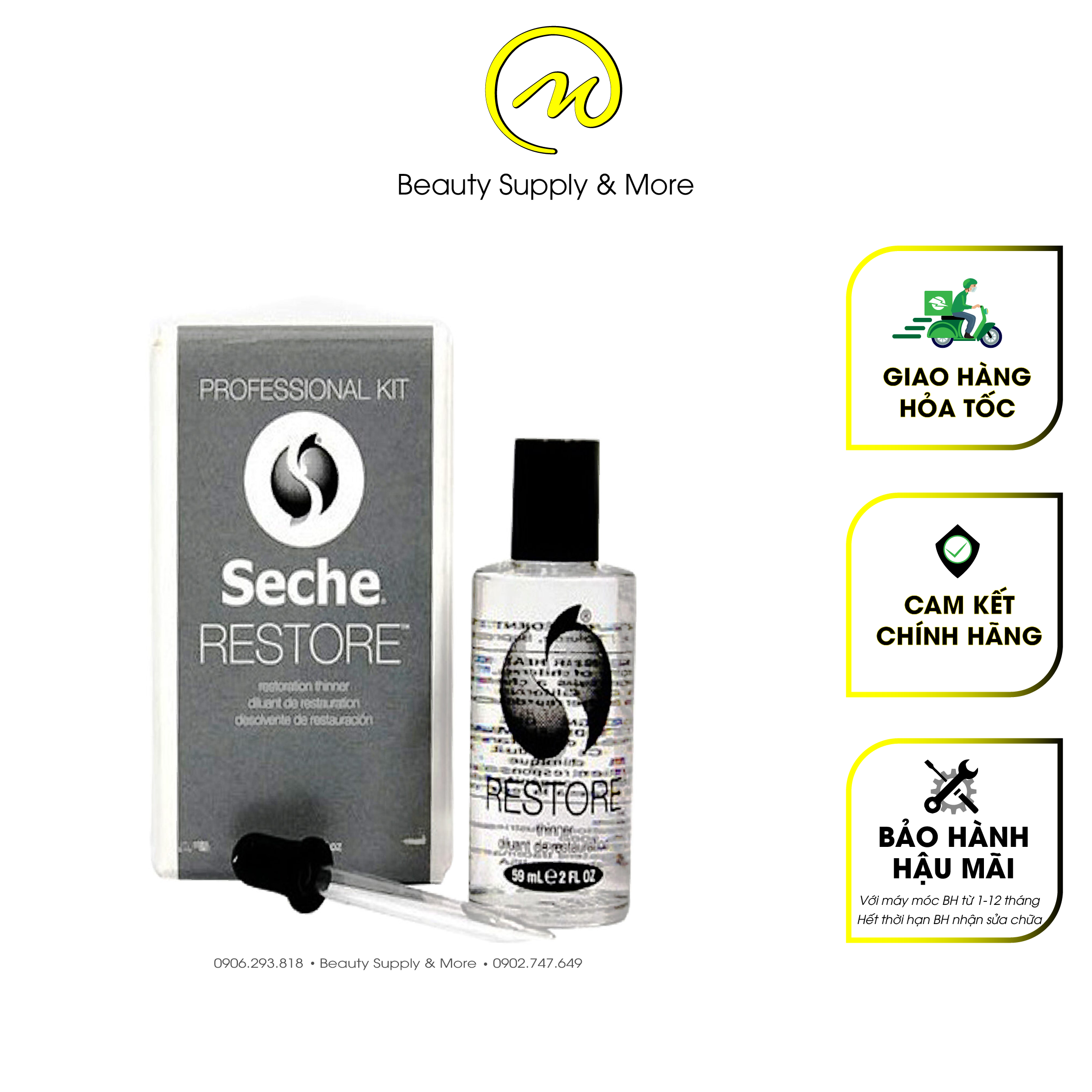 Nước Pha Sơn Seche Vite (Seche Restore) Chai 59ml/ Gel Thinner