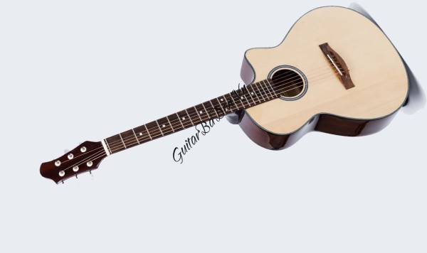 Đàn Guitar Acoustic Ba Đờn VE-70 ( màu gỗ tự nhiên PHỦ PU BÓNG  ) + Bộ phụ kiện