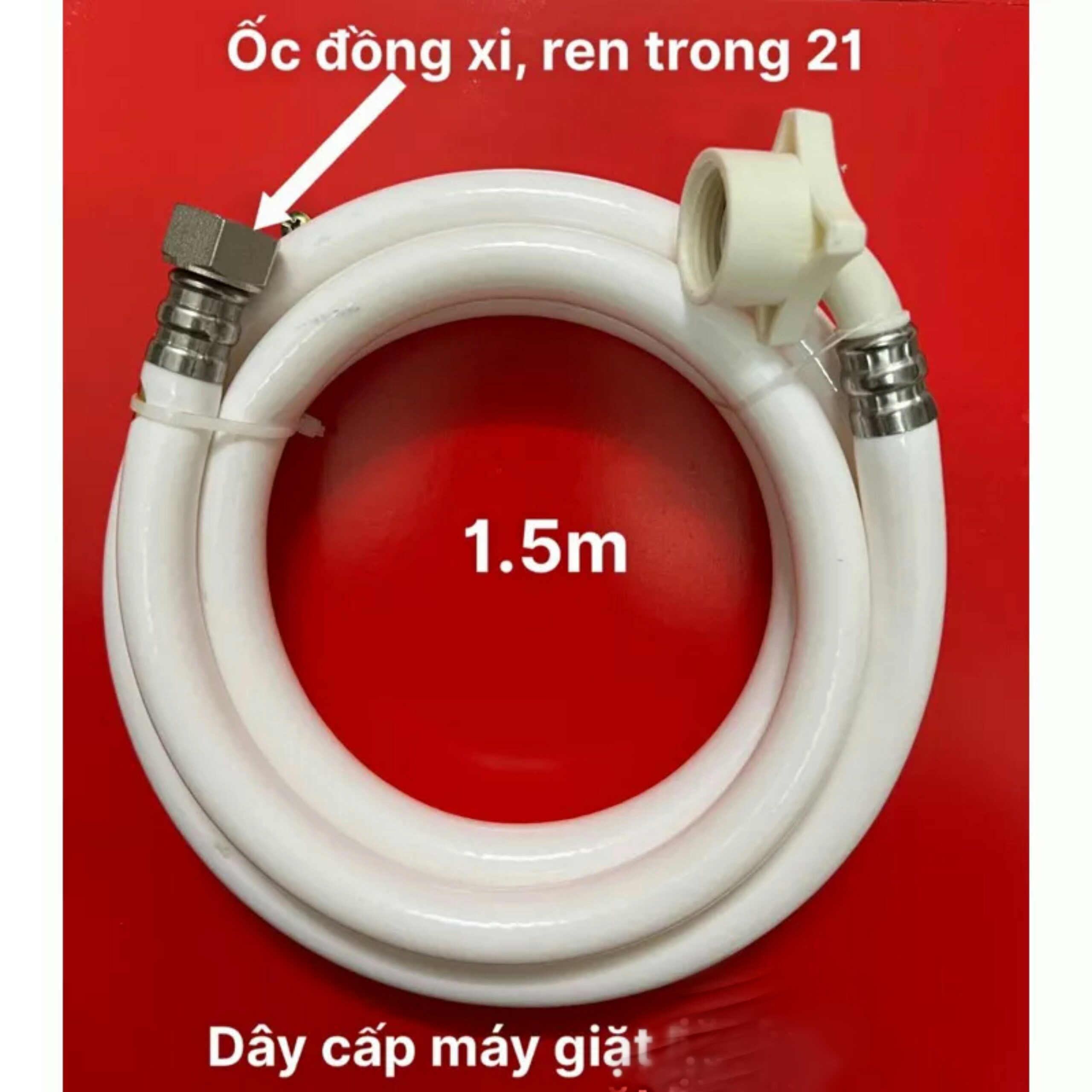 [HCM] Dây cấp nước máy giặt 1,5 mét