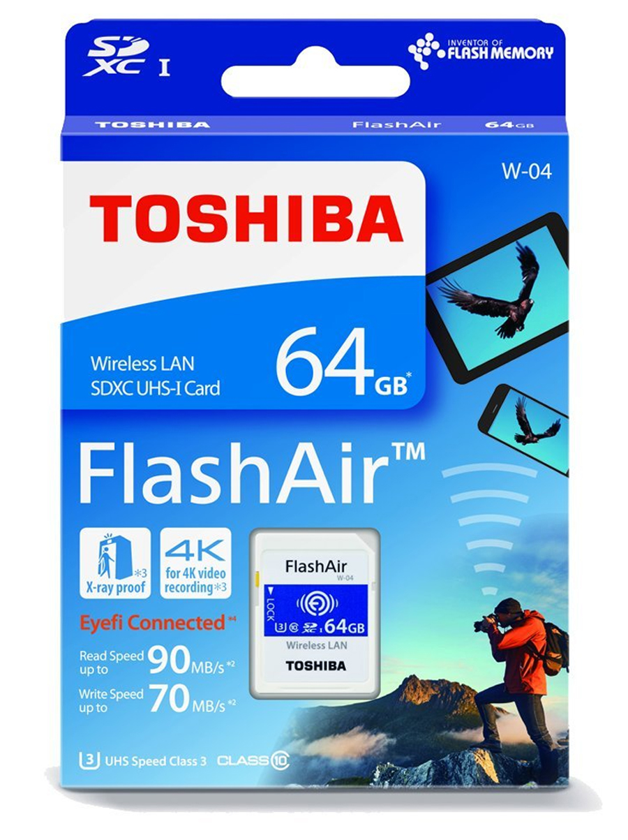 Thẻ Nhớ Toshiba phát WiFi FlashAir 64G