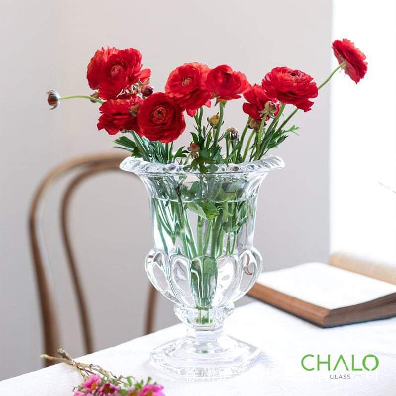 Ly cắm hoa, phật thủ thủy tinh cỡ nhỡ 25x20 cm