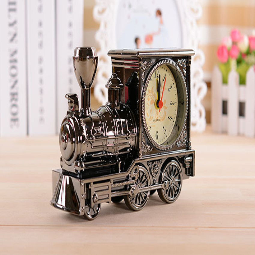 (Giá Sỉ Rẻ) Đồng hồ để bàn, báo thức hình xe lửa , tàu hỏa