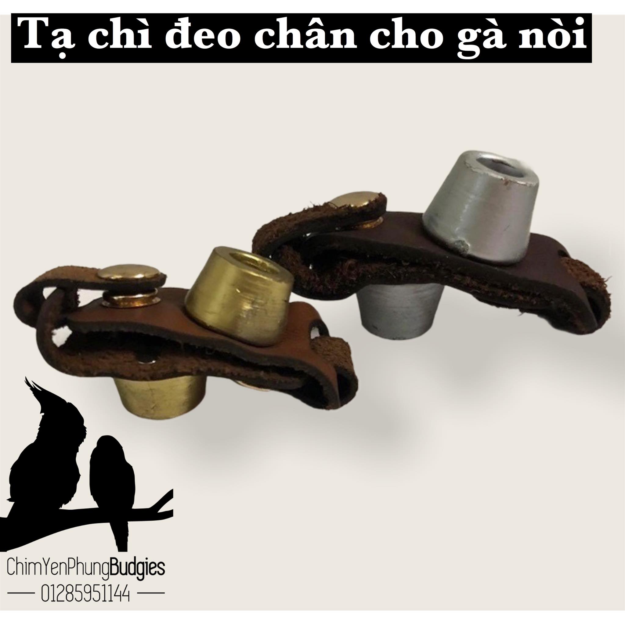 Tạ chì đeo chân cho gà nòi (bộ 2 cái)
