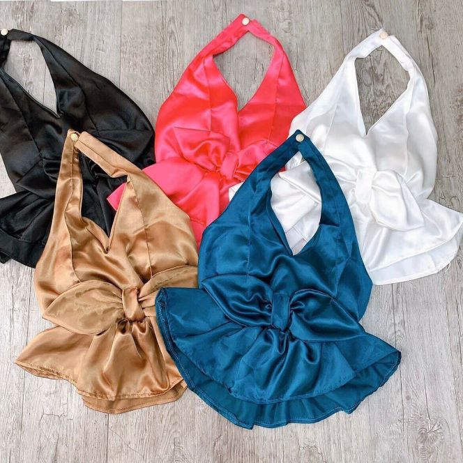 HOT GIRL MẪU ĐẸP SANG TRỌNG ÁO PHI CÓ MOD DÂY VÒNG SAU CỔ FORM DƯỚI 52 KG