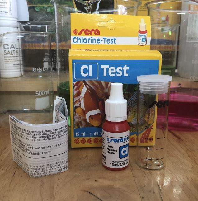 Bộ dụng cụ Test Clo Sera. Hàng của Đức.