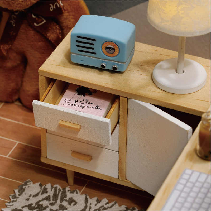 Mô Hình Lắp Ráp Nhà Gỗ DIY - Sunshine Study QT007 ( Kèm mica + keo )