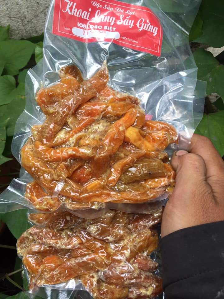 khoai lang mật sấy gừng