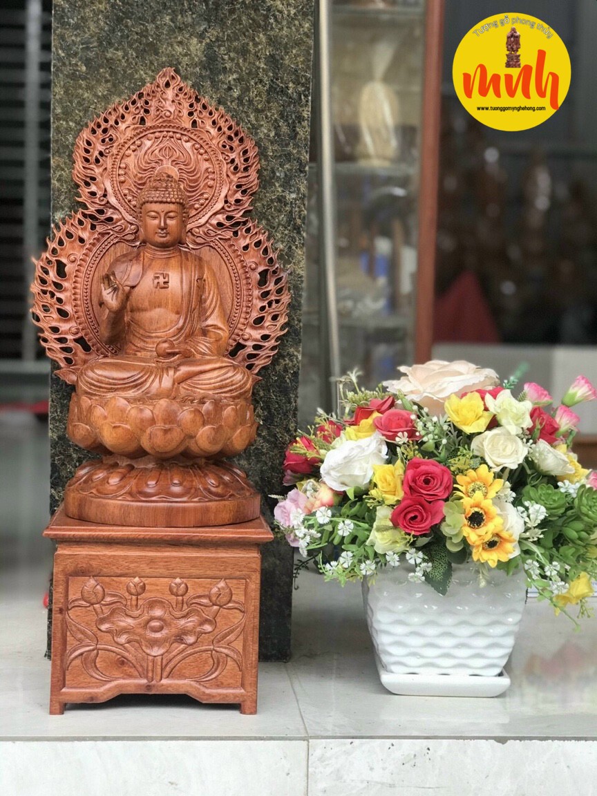 Bộ Tượng Gỗ Điêu Khắc Thất Phật Dược Sư