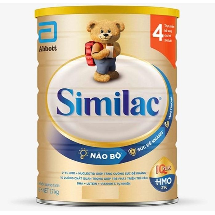[HCM]Sữa Similac IQ HMO số 4 lon 1.7kg (2-6 tuổi)