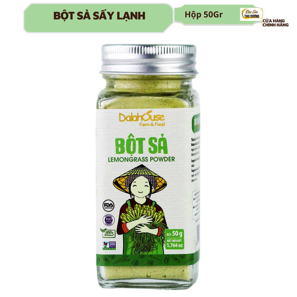 Bột sả Dalahouse  50gr - Bột sả hữu cơ sấy lạnh nghiện mịn tiện lợi, thơm nồng, đậm vị