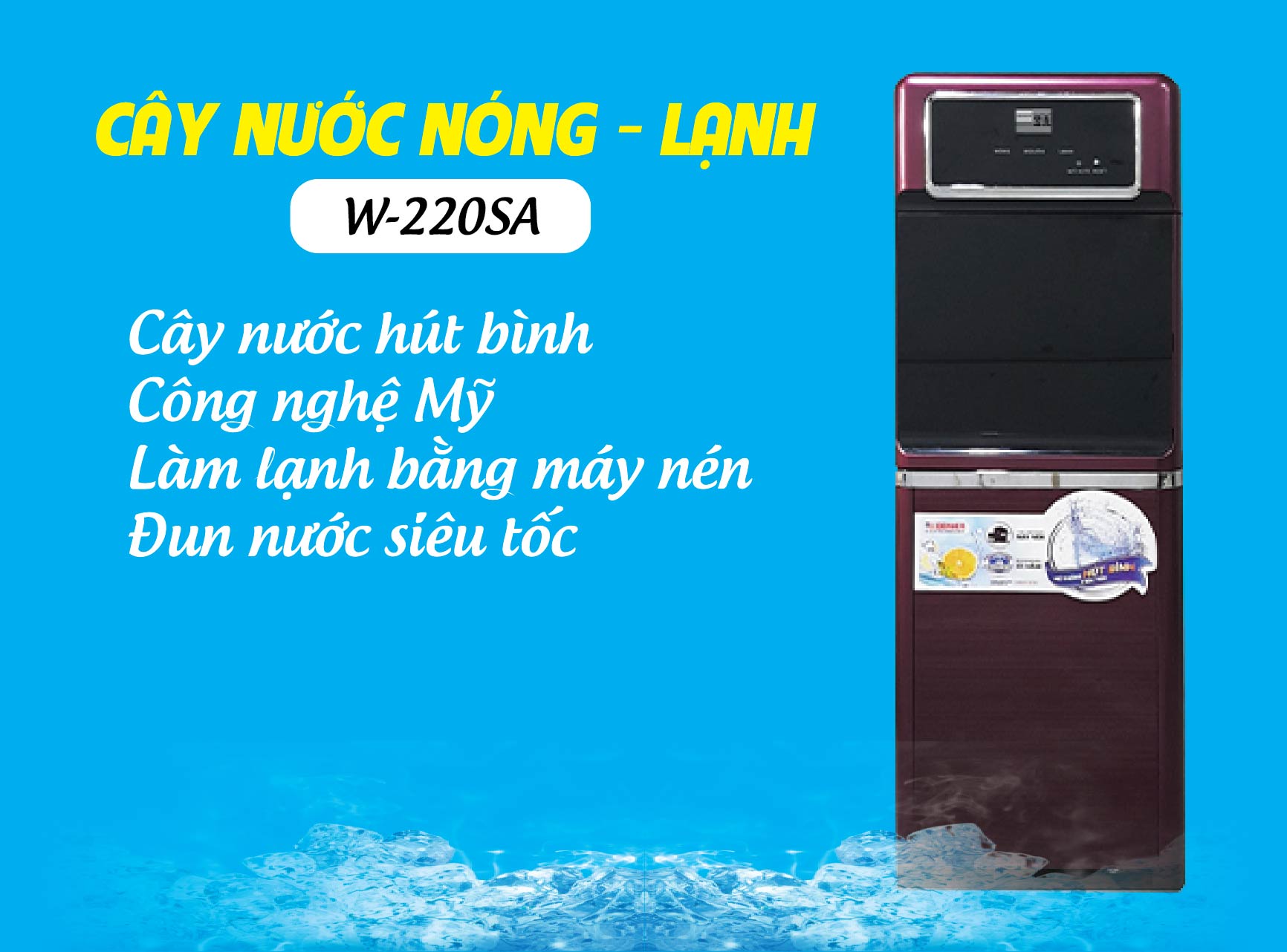 Cây Nước Nóng Lạnh Denver WD-220SA