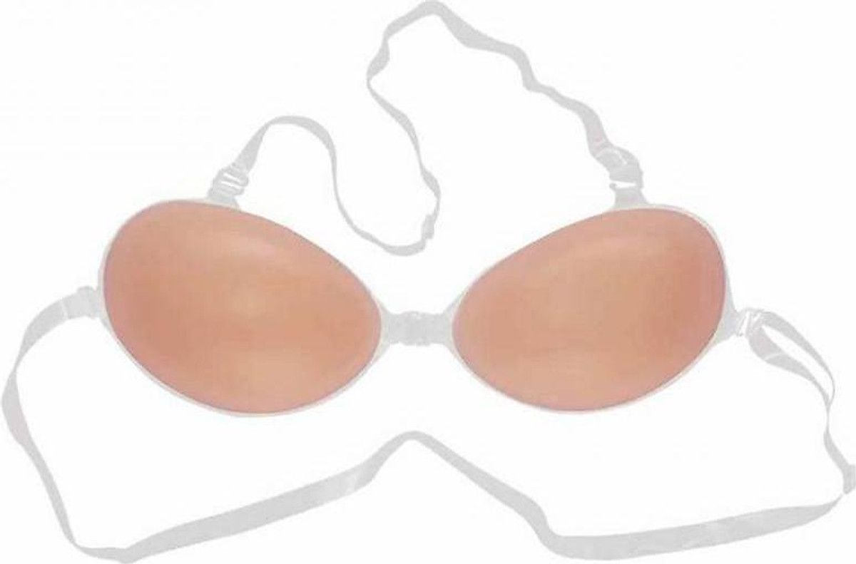 Áo Bra Dán Ngực Silicon Thái Lan Loại 1 (Màu Hồng, Dày, Siêu Đẩy, Siêu Dính,Tặng Kèm Dây Trong)