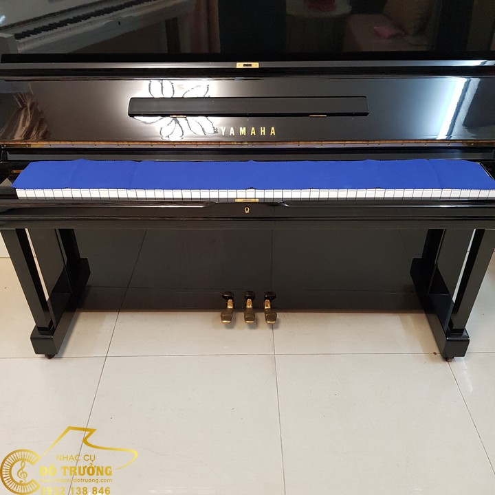 Khăn Phủ Phím Đàn Piano màu xanh dương