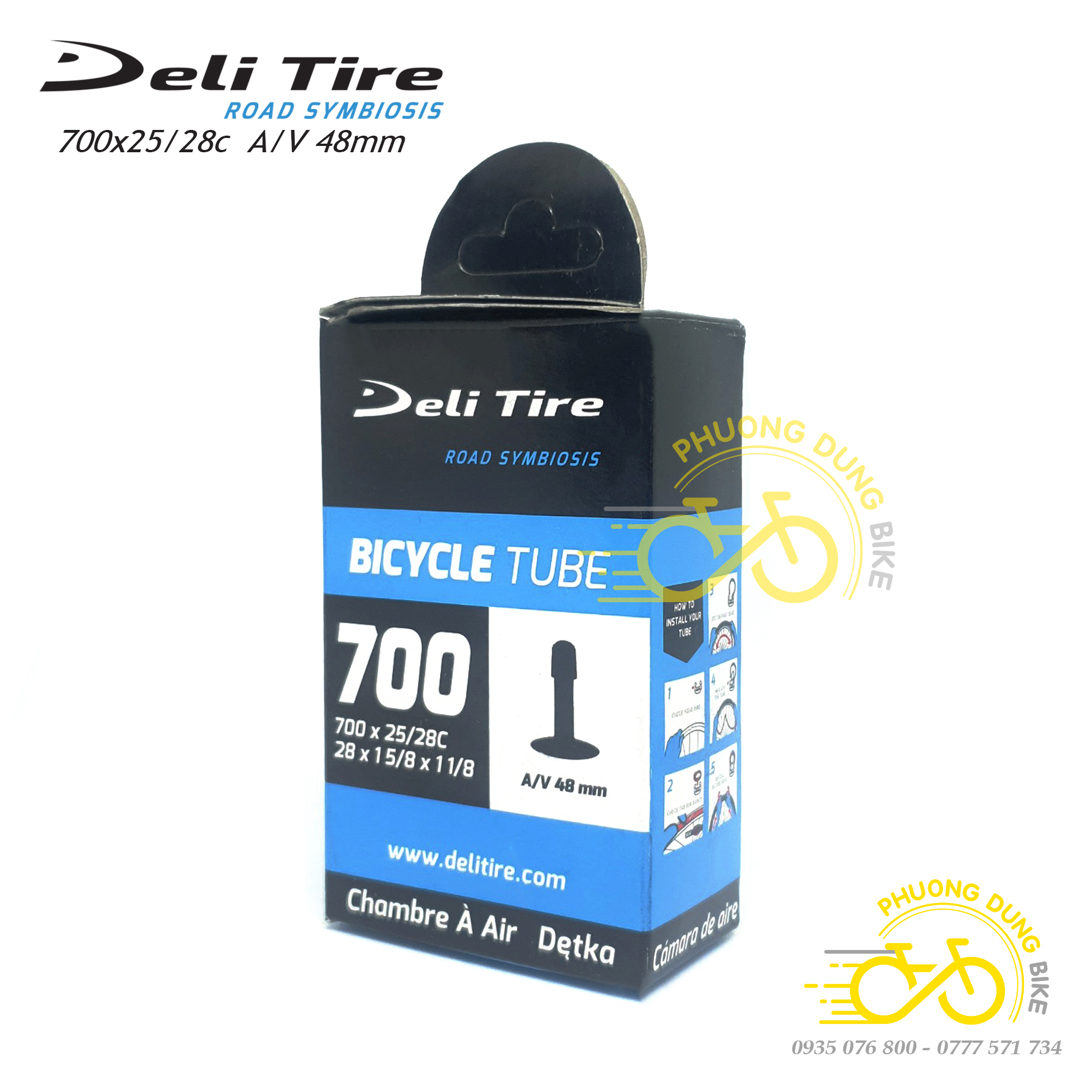 Ruột (Săm) xe đạp Deli Tire 700x25-28C