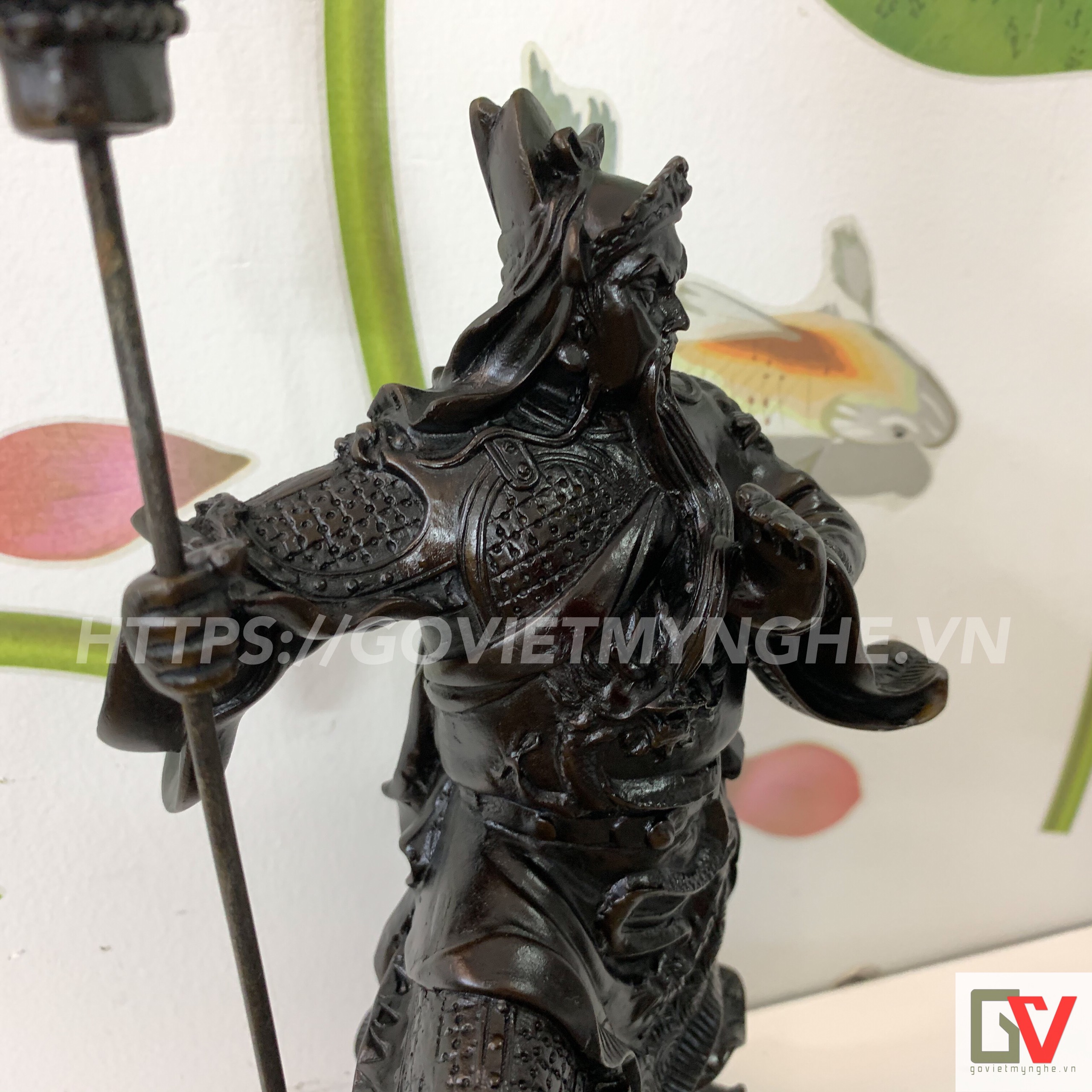 Tượng Đá Đầu Phật Thích Ca - Cao 9cm - Đá Màu