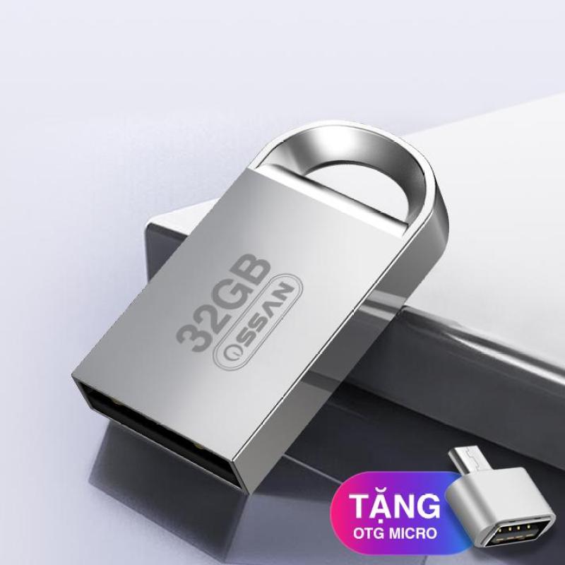 Bảng giá USB 32GB  siêu nhỏ chống nước thương hiệu OSSAN chất liệu kim loại có vòng móc khoá tiện lợi tặng kèm đầu chuyển otg kết nối điện thoại-m1 Phong Vũ