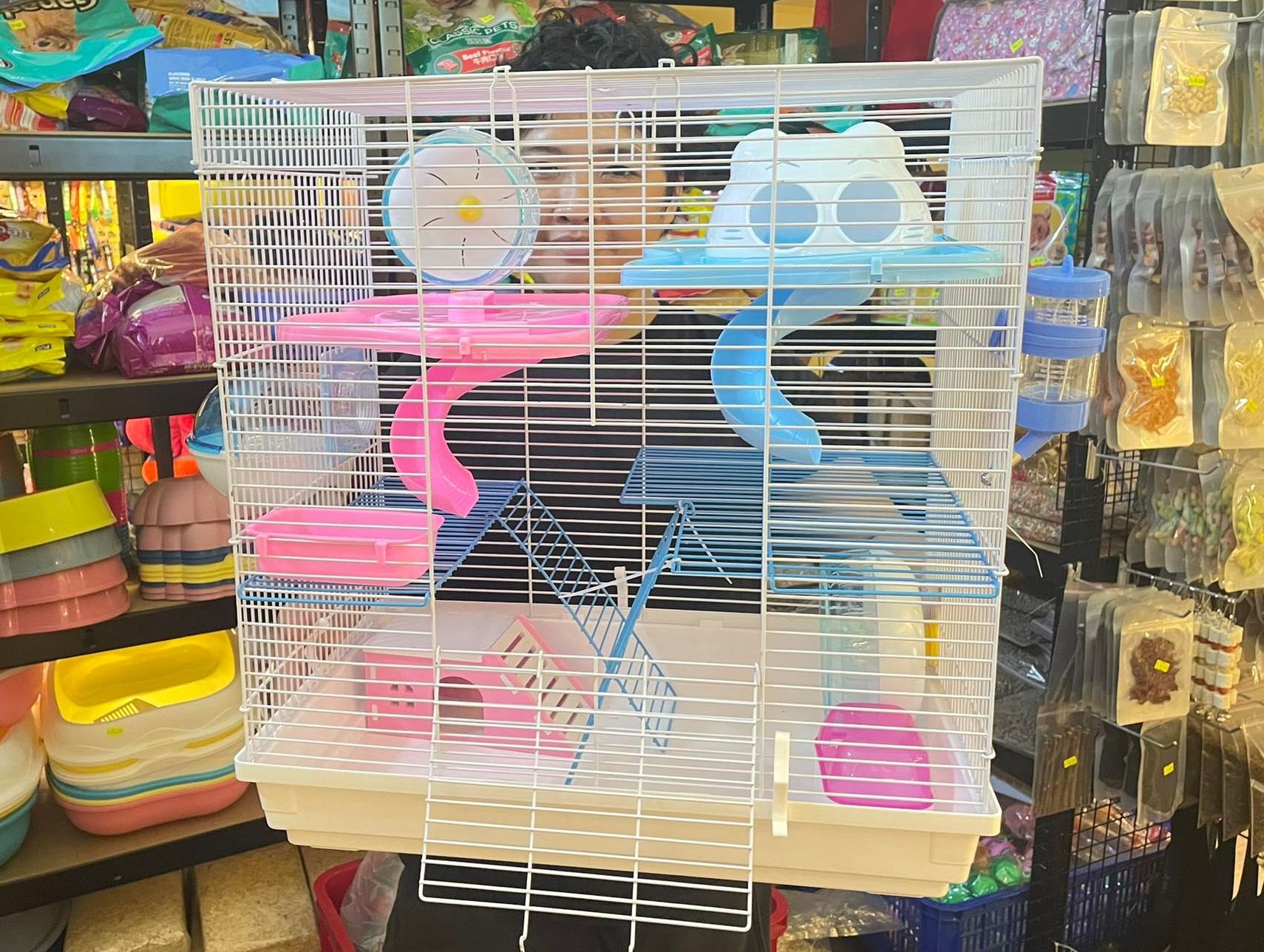 Lồng size đại 3 tầng (dai47cao51rong30) cho hamster,sóc,bọ ú,nhím kiểng .